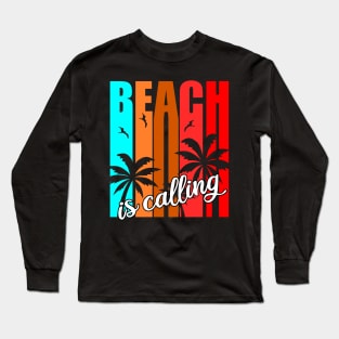 Beach Summer Palm Holiday Long Sleeve T-Shirt